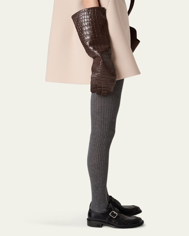 Ribbed Knit Tights